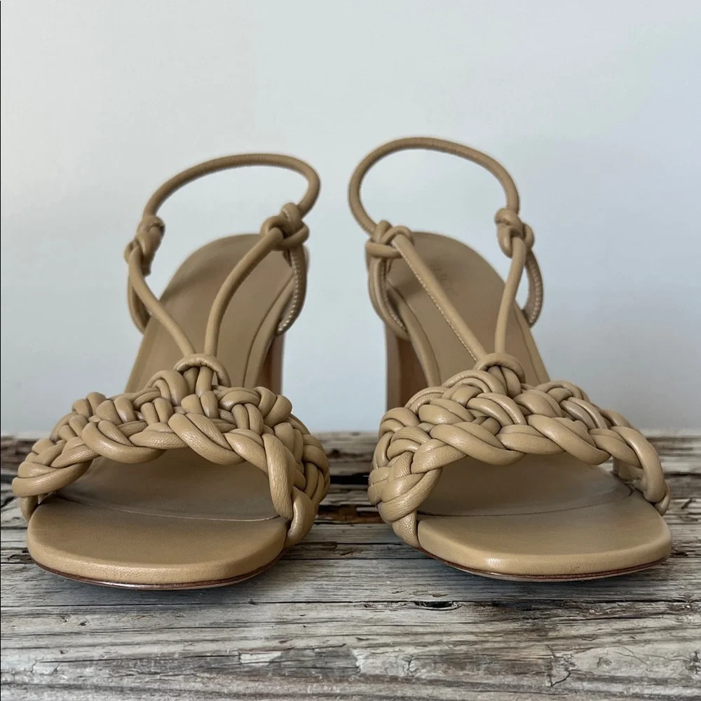 NWOT VINCE Quenelle Braided Strappy Heel Sandals EUR 37.5 USA 7.5 - Picture 4 of 15